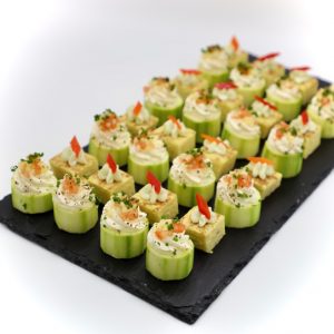 Cold canapes vegetarian tentation