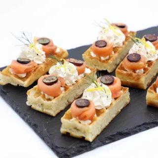 Christmas Savoury Waffle ocean