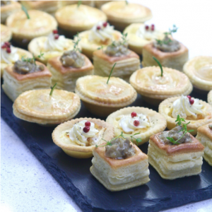 hot canapes for delivery 