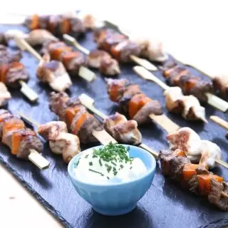 Hot canapes Bamboo Asia