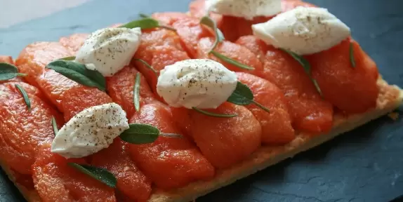 confit tomato tart