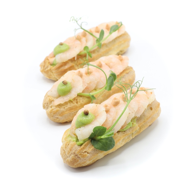 eclair Prawn and avocado