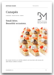 canapes menu 2026